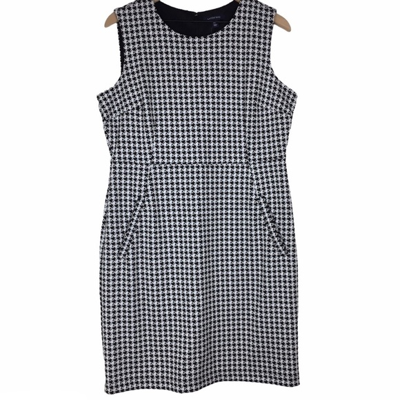 LANDS’ END LIGHTHOUSE Dress Houndstooth Sleeveless Fitted Petite Plus 14P NWT - Picture 13 of 13